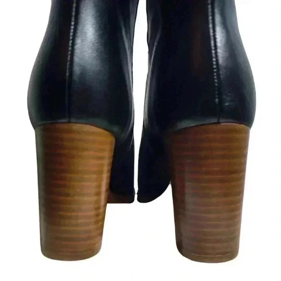 ALLSAINTS NWT Millie Leather Tall Black Ankle Boot Size EU 37 US 7 - Picture 7 of 12